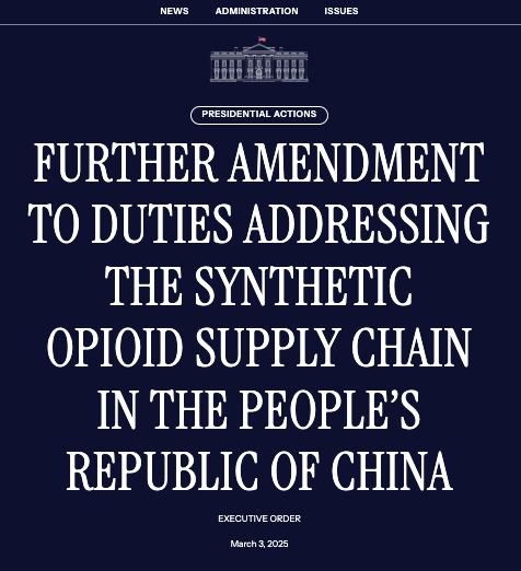 订单狂跌不止!美加征20%关税生效