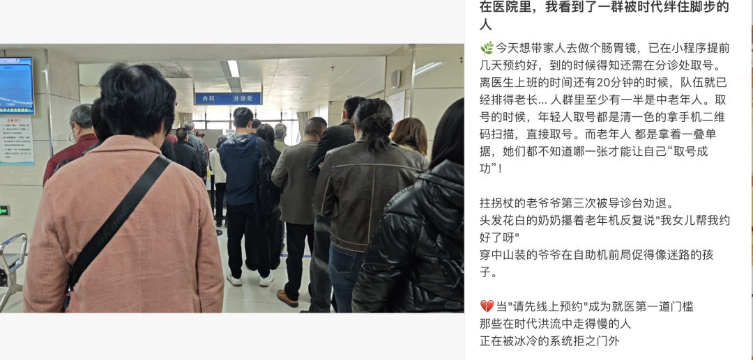 中国老人,排队找虐
