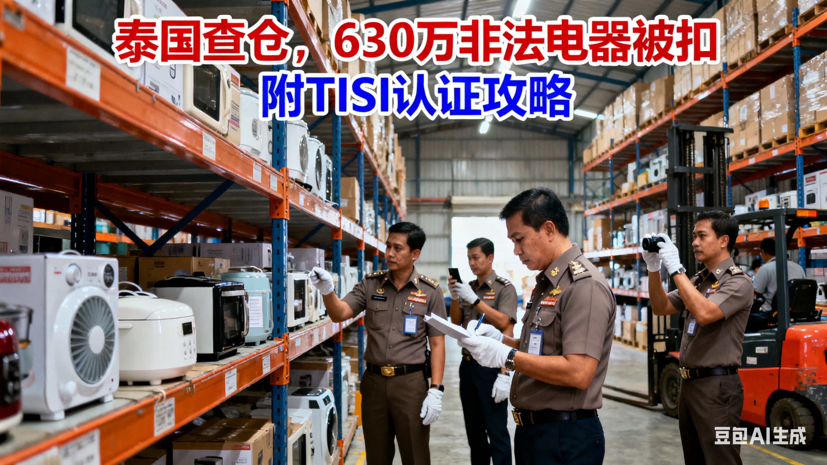 泰国双11前夕海关大查验，630万非法电器被扣！卖家备货遇阻（附TISI认证攻略）