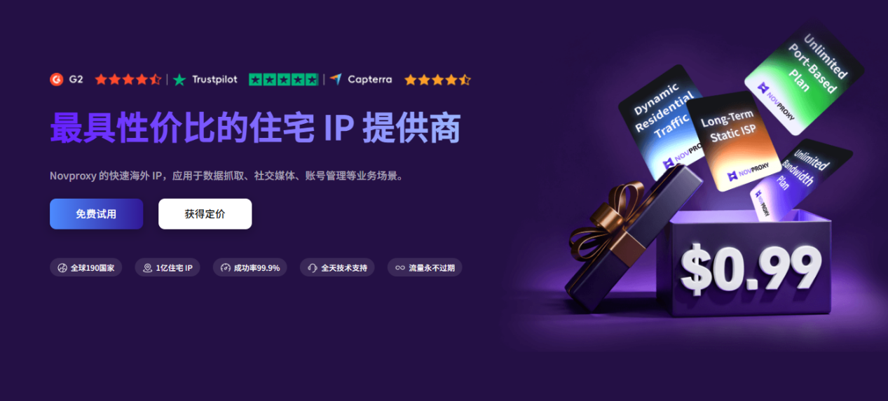 Novproxy——高效、安全的全球代理解决方案，助力数据采集与跨境业务