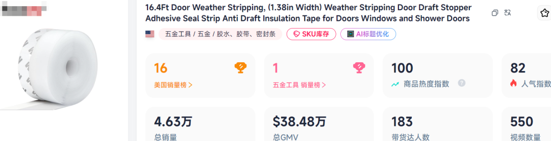 暴风雪经济爆发,一卷“防风胶带”在TikTok卖了260万